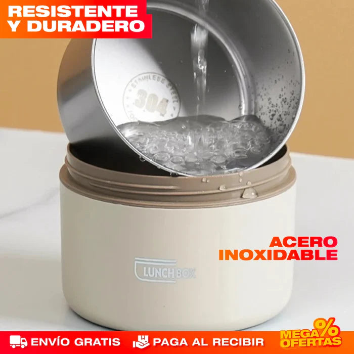 SET PORTACOMIDAS Y LONCHERA TÉRMICA-TOP EN VENTAS