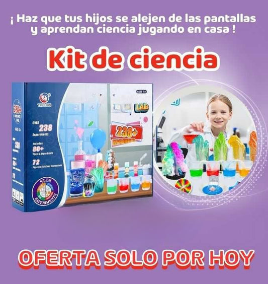 KIT DE CIENCIA - 238 EXPERIMENTOS-TOP DE VENTAS