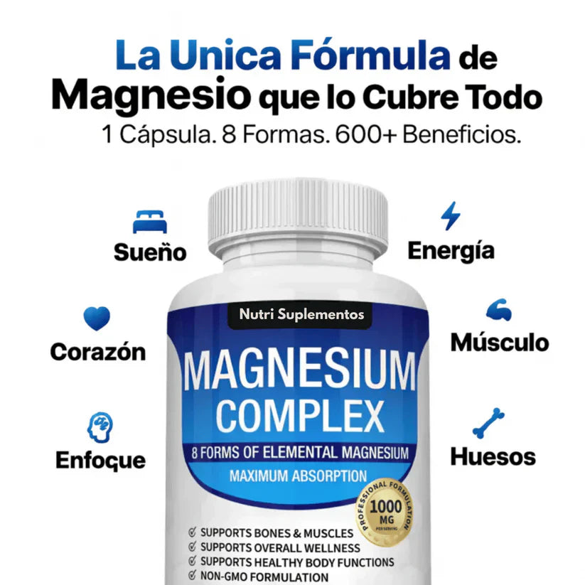 MAGNESIO COMPLEX ™ l COMPLEJO DE MAGNESIO 8 en 1