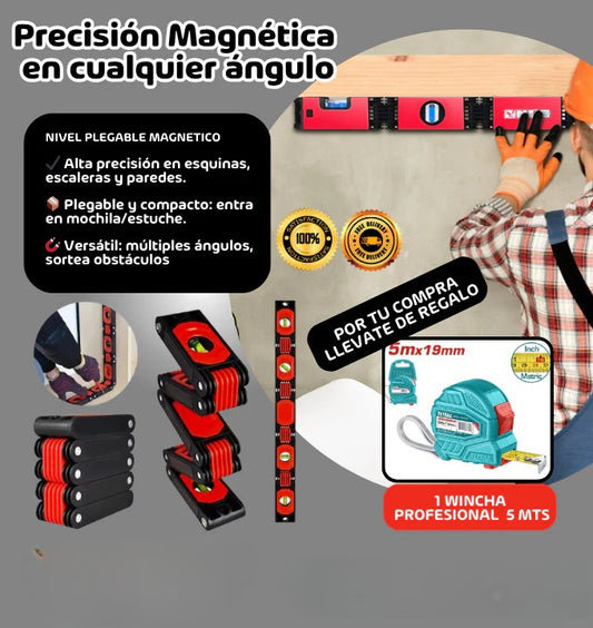 NIVEL PLEGABLE MAGNETICO PRO + ENVIO GRATIS